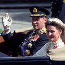 The Consecration: The King and Queen on their way to the ceremony in Nidaros Cathedral (Photo: Per Løchen / Sxanpix)